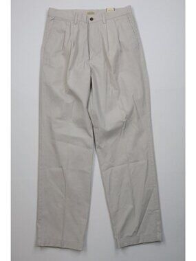 Deadstock Vintage 90s Streetwear Mens 32x32 Relaxed Fit Pleated Chino Pants